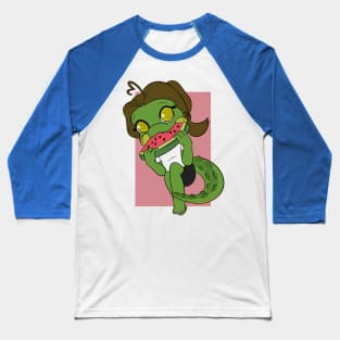 Neldy Eating Watermelon Baseball T-Shirt